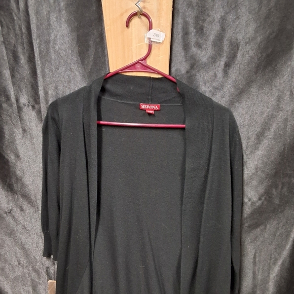 Merona Black short sleeve cardigan Top size XS - Picture 8 of 9